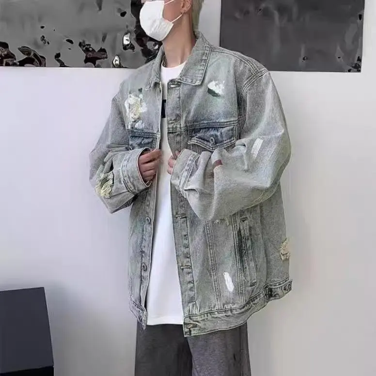 STARFEI Denim Jacket Unisex Blue-1