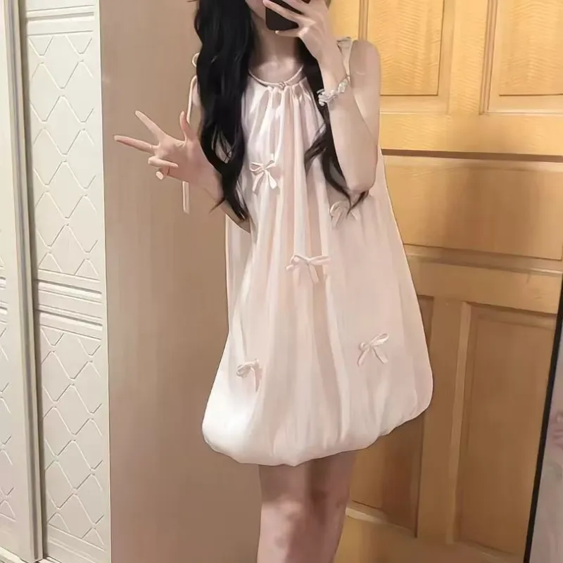 STARFEI Sleeveless Dress Women's Pink-3
