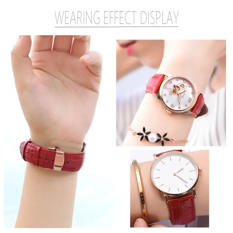 Dasuo Tissot DW, Longines, Casio, MIDO, Seiko, Omega, IWC, Cartier Compatibility Watch Band Genuine Leather Material-25