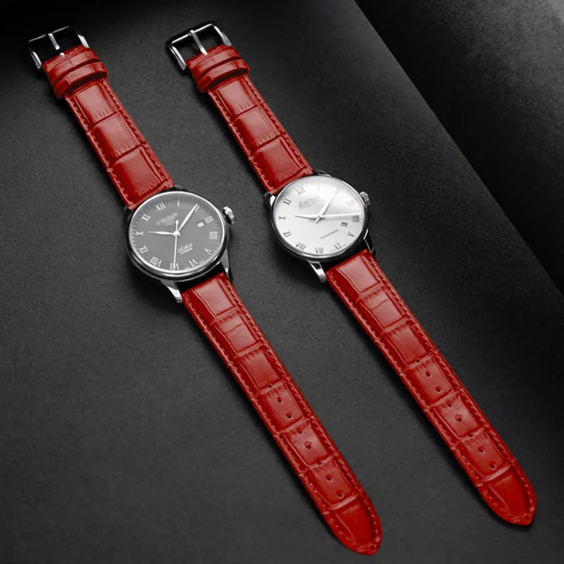 Dasuo Tissot DW, Longines, Casio, MIDO, Seiko, Omega, IWC, Cartier Compatibility Watch Band Genuine Leather Material-24