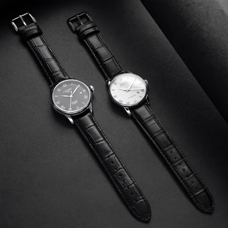 Dasuo Tissot DW, Longines, Casio, MIDO, Seiko, Omega, IWC, Cartier Compatibility Watch Band Genuine Leather Material-5