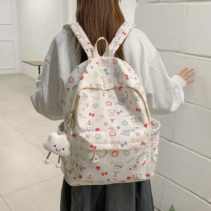 XIANGSU Nylon Backpack Regular Women's Multicolor-14