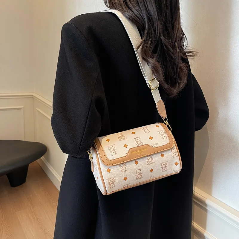 XIANGSU PU Crossbody Bag Shoulder Bag Regular Women's Pink/Black & White/Black/Ecru/Brown-18