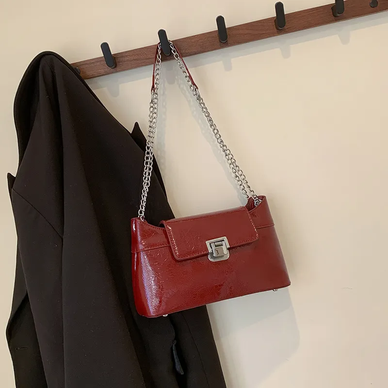 XIANGSU PU Shoulder Bag Women's Ecru/Silver/Black/Red/Pink/Brown-21