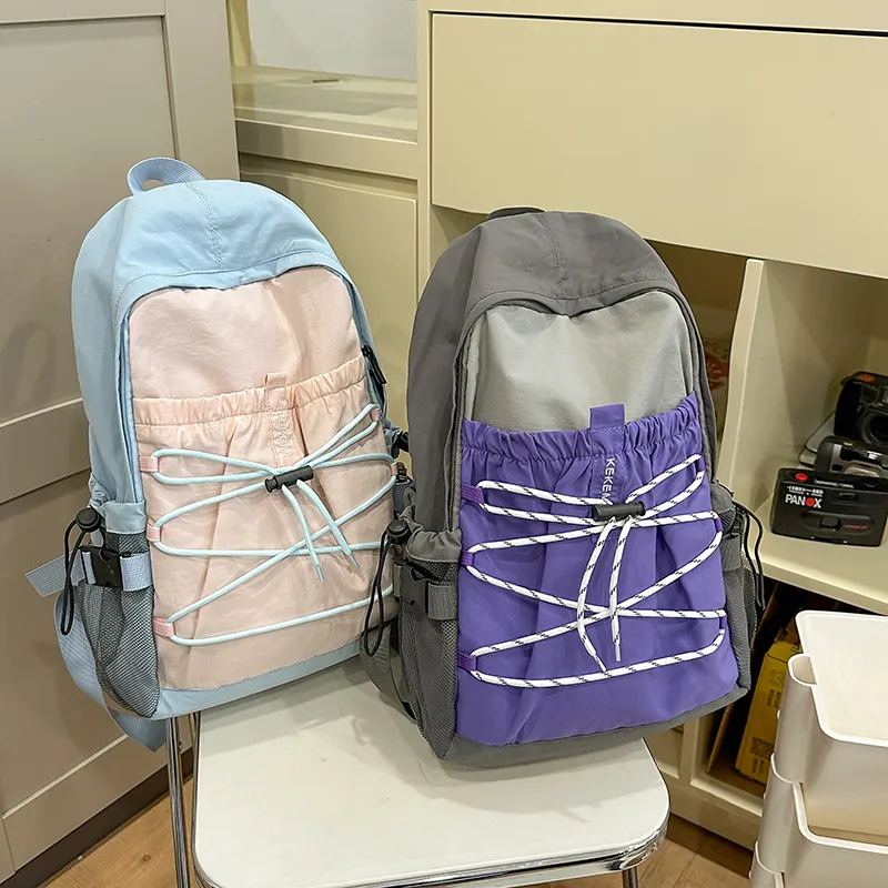 XIANGSU Nylon Backpack Unisex Multicolor-16