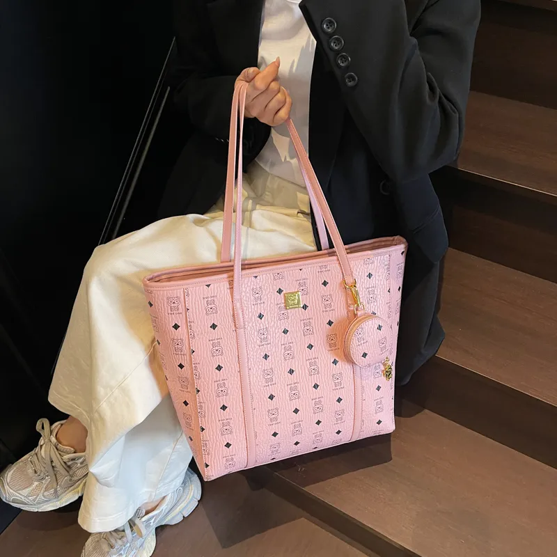 XIANGSU PU Shoulder Bag Regular Women's Ecru/Pink/Brown-10