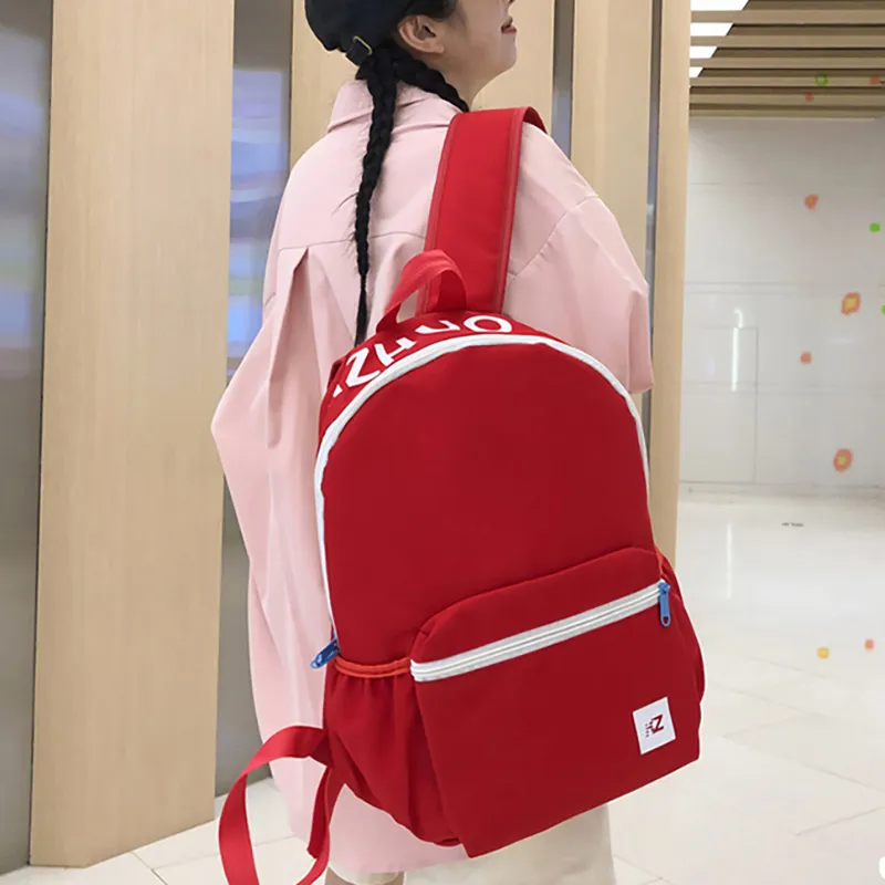 XIANGSU Nylon Backpack Women's Blue & Yellow/Pink & Blue/Pink/Red-19