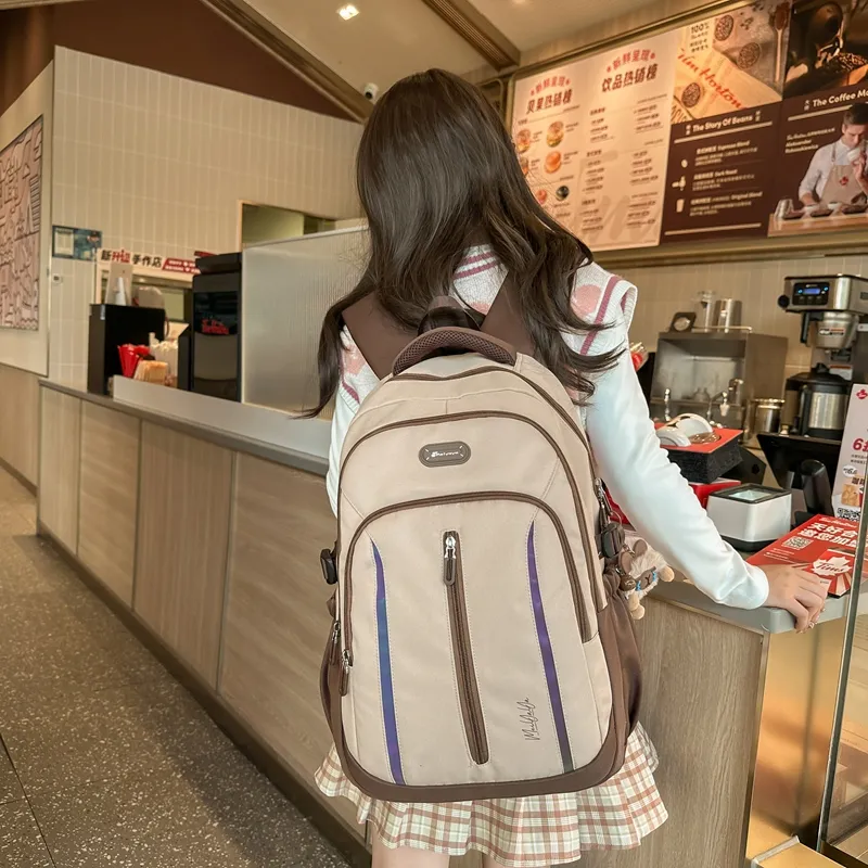 XIANGSU Nylon Backpack Unisex Multicolor-3