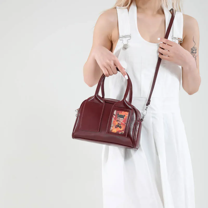 XIANGSU PU Shoulder Bag, Crossbody Bag, Handbag Women's Silver/Pink/Ecru/Burgundy/Brown/Black-22