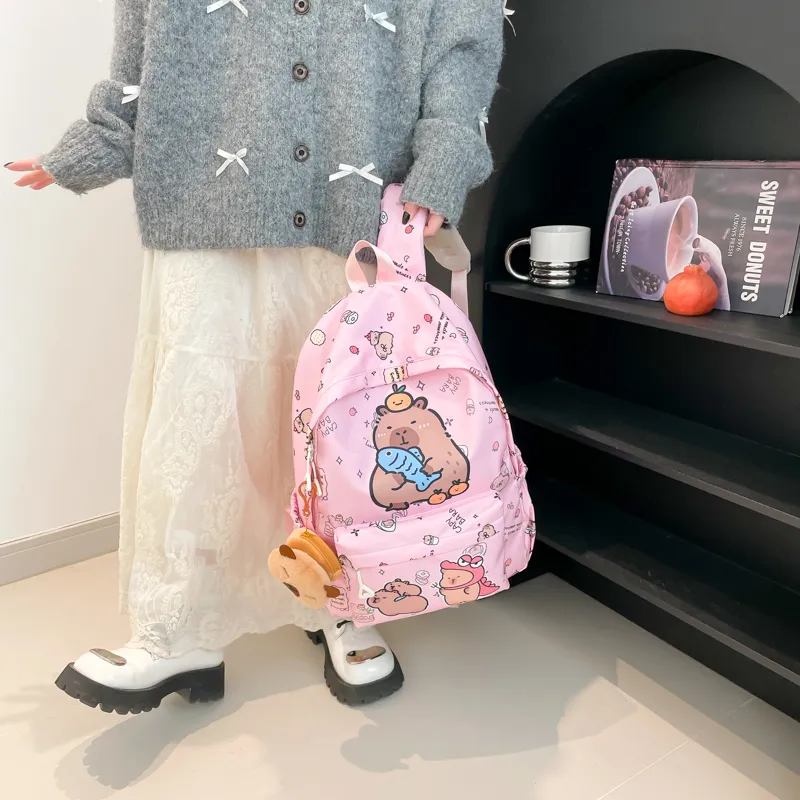 XIANGSU Canvas Backpack Women's Multicolor-6
