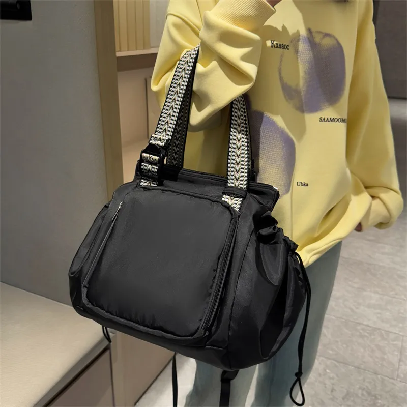XIANGSU Oxford Backpack Women's Mocha Gray/Black-4