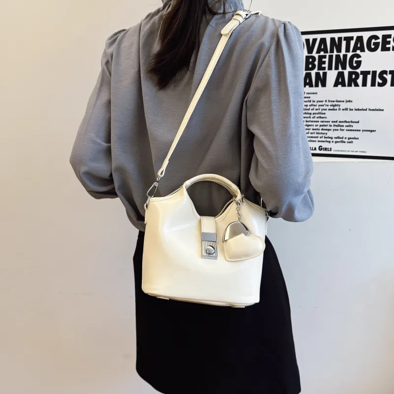 XIANGSU Pu Handbag, Shoulder Bag, Crossbody Bag Women's Black/White/Blue/Pink-6