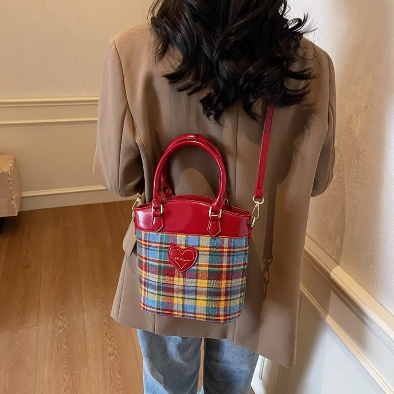 XIANGSU PU Handbag Regular Women's Red-3