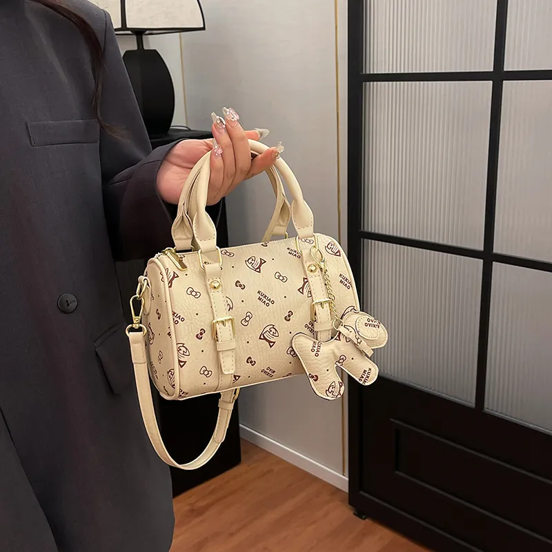 XIANGSU PU Boston Bag, One Shoulder Handbag Regular Women's Multicolor-15