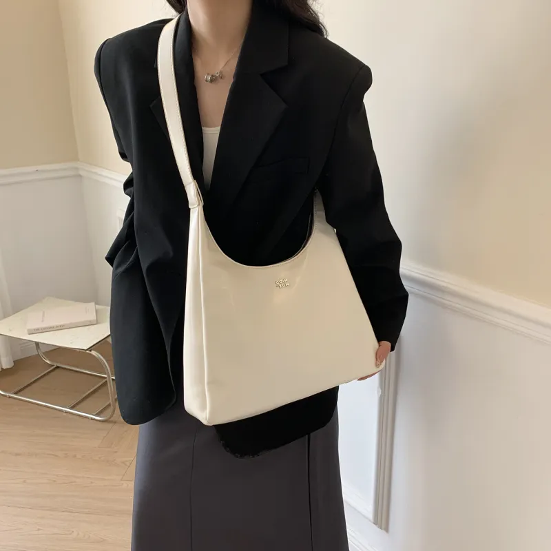 XIANGSU Pu Shoulder Bag Women's White/Silver/Black/Pink-2