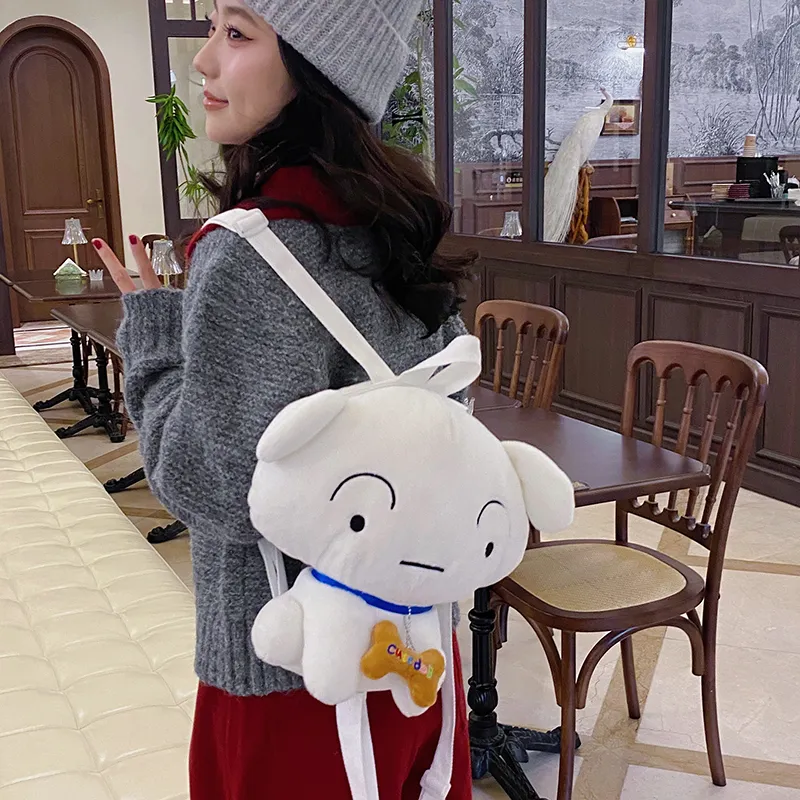 XIANGSU Plush Backpack Unisex Skin/White-9