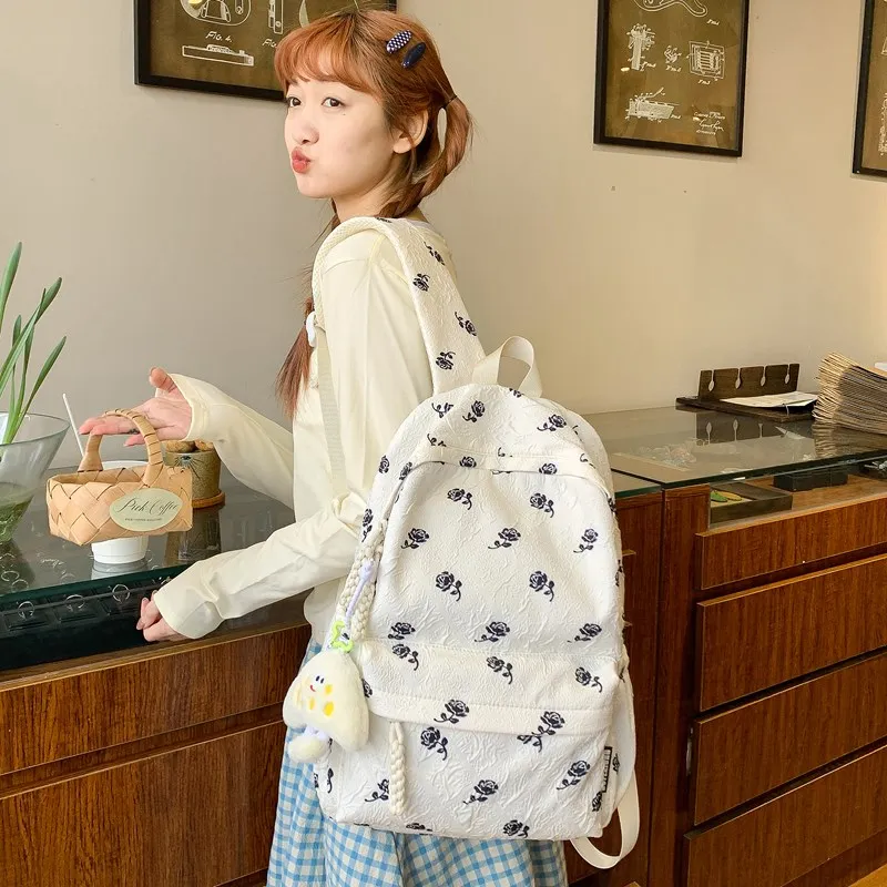 XIANGSU Nylon Backpack Women's Multicolor-22