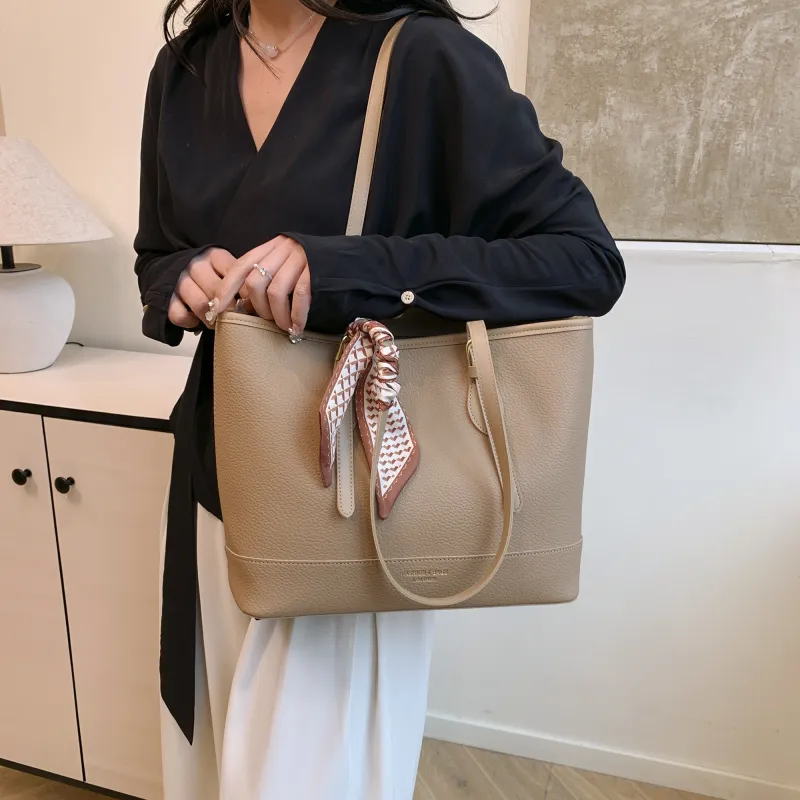 XIANGSU Pu Shoulder Bag Women's White/Black/Khaki/Brown-15