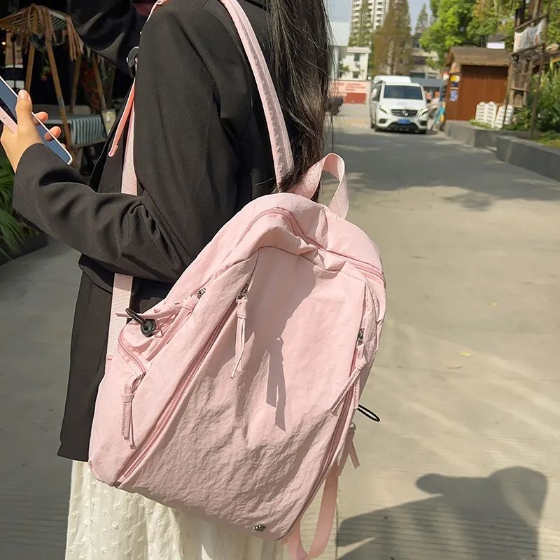 XIANGSU Nylon Backpack Unisex Multicolor-9