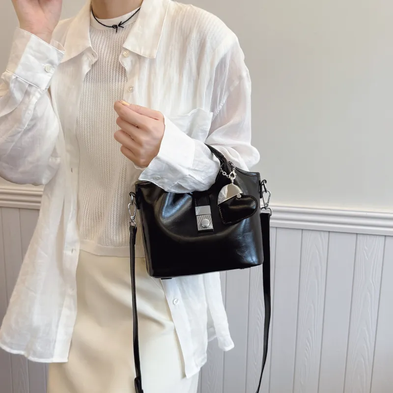 XIANGSU Pu Handbag, Shoulder Bag, Crossbody Bag Women's Black/White/Blue/Pink-1