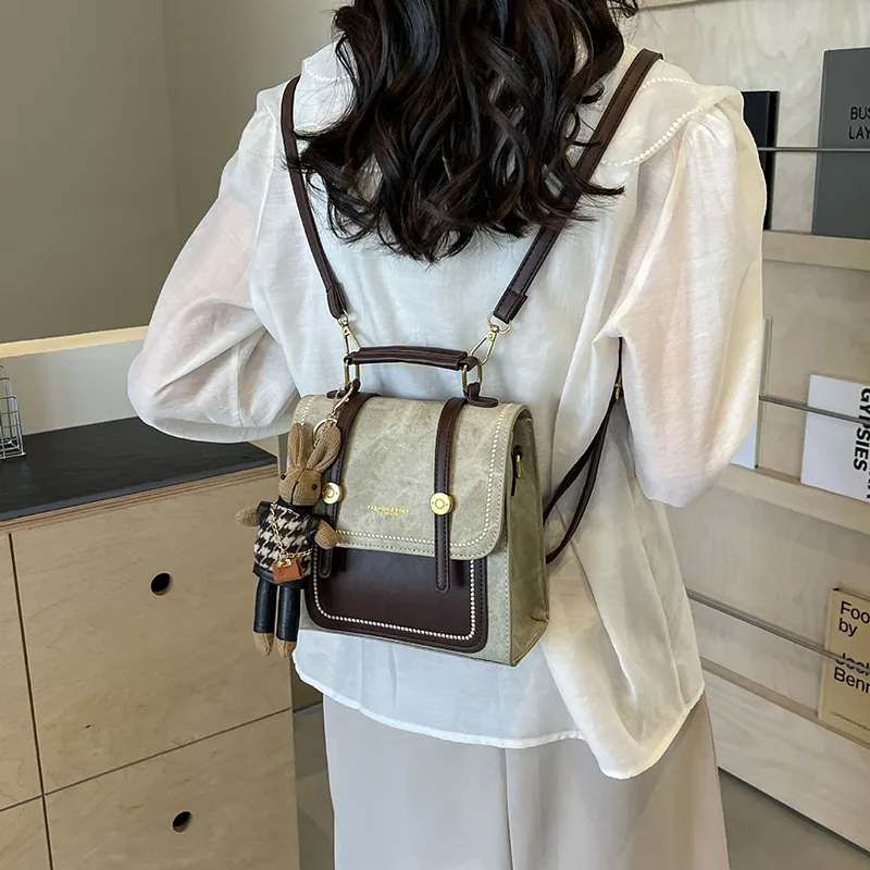XIANGSU PU Backpack Women's Multicolor-11