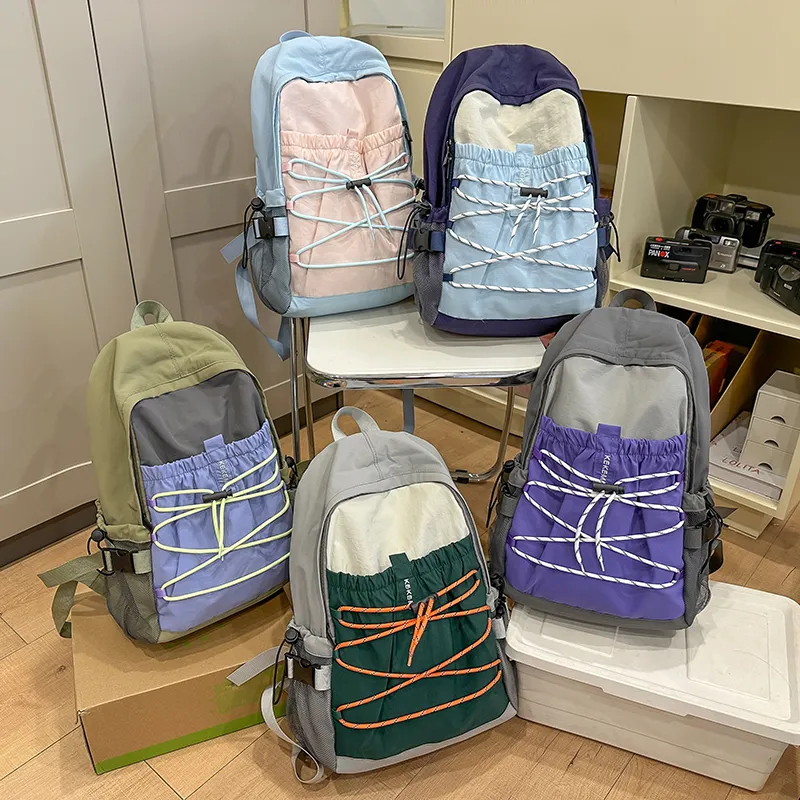 XIANGSU Nylon Backpack Unisex Multicolor-17