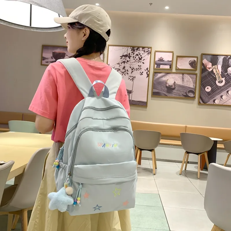 XIANGSU Nylon Backpack Unisex Multicolor-10