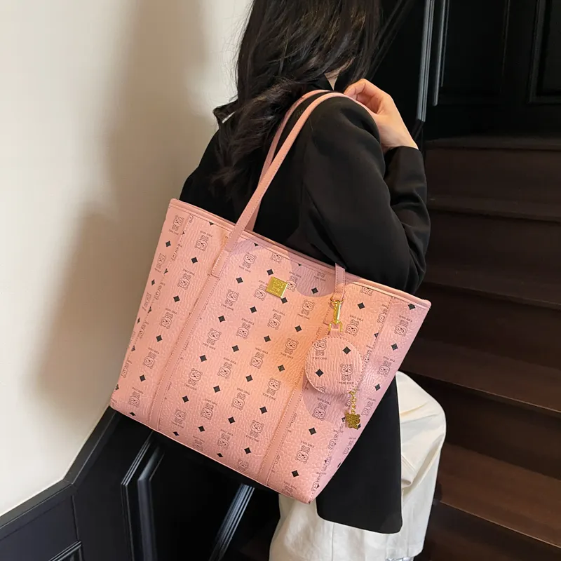 XIANGSU PU Shoulder Bag Regular Women's Ecru/Pink/Brown-7