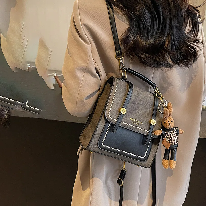 XIANGSU PU Backpack Women's Multicolor-7