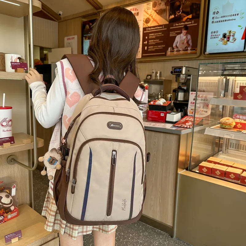 XIANGSU Nylon Backpack Unisex Multicolor-2