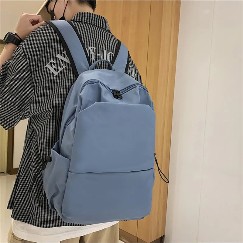 XIANGSU Nylon Backpack Unisex White/Black/Blue/Green-9