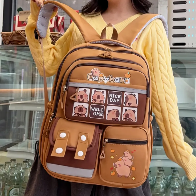 XIANGSU Nylon Backpack Regular Unisex Style One / Style Two / Style Three / Style Four-11
