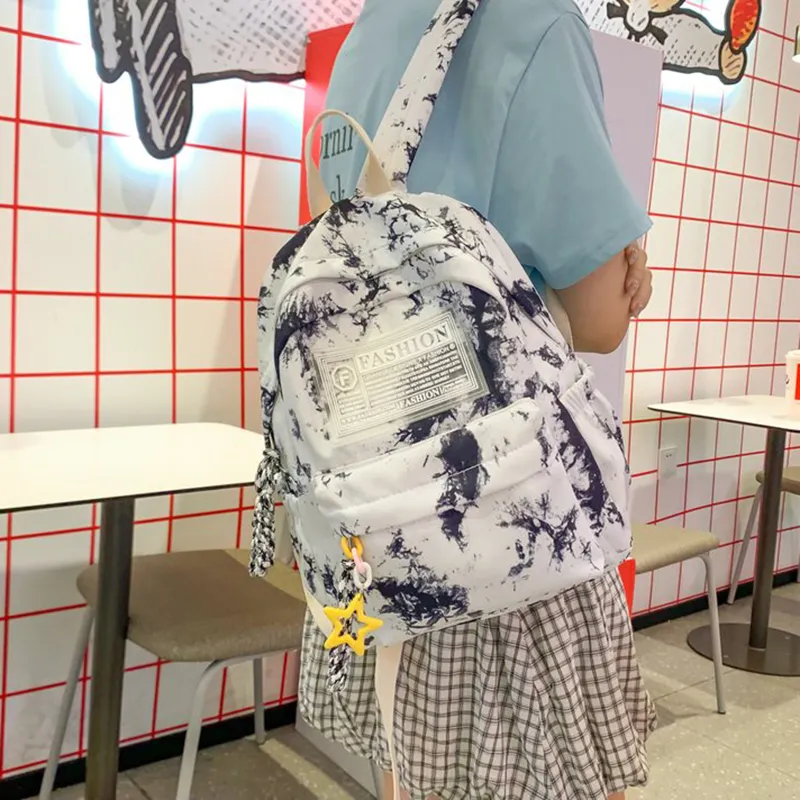 XIANGSU Nylon Backpack Regular Unisex Multicolor-18