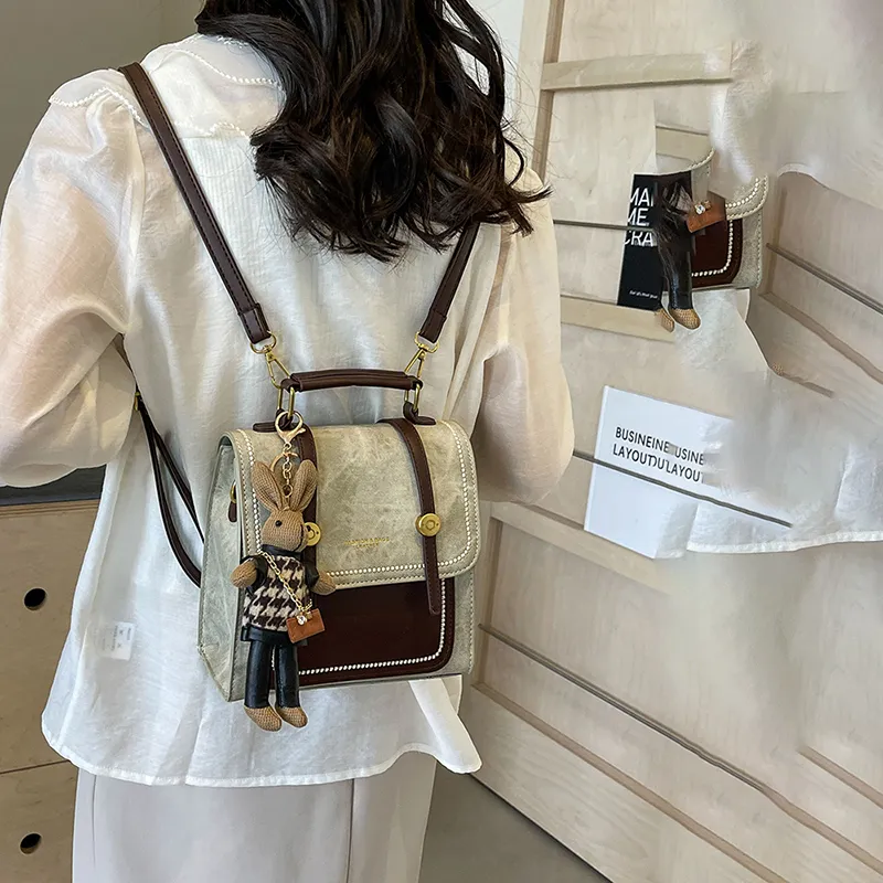 XIANGSU PU Backpack Women's Multicolor-14