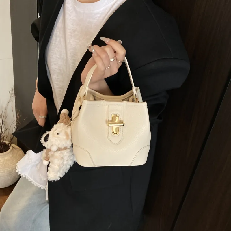XIANGSU PU Crossbody One Shoulder Handbag Women's White/Black/Yellow/Blue-5