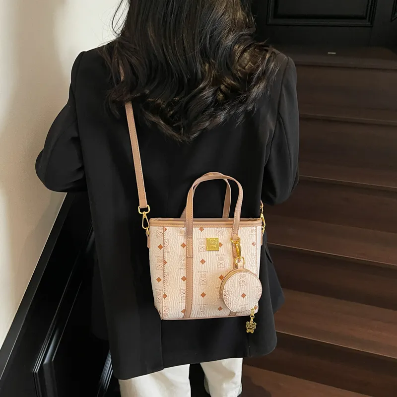 XIANGSU PU Handbag Shoulder Bag Crossbody Bag Women's Pink/Ecru/Brown-8