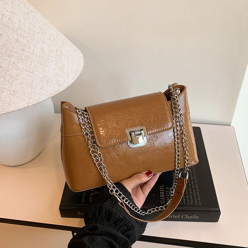 XIANGSU PU Shoulder Bag Women's Ecru/Silver/Black/Red/Pink/Brown-34