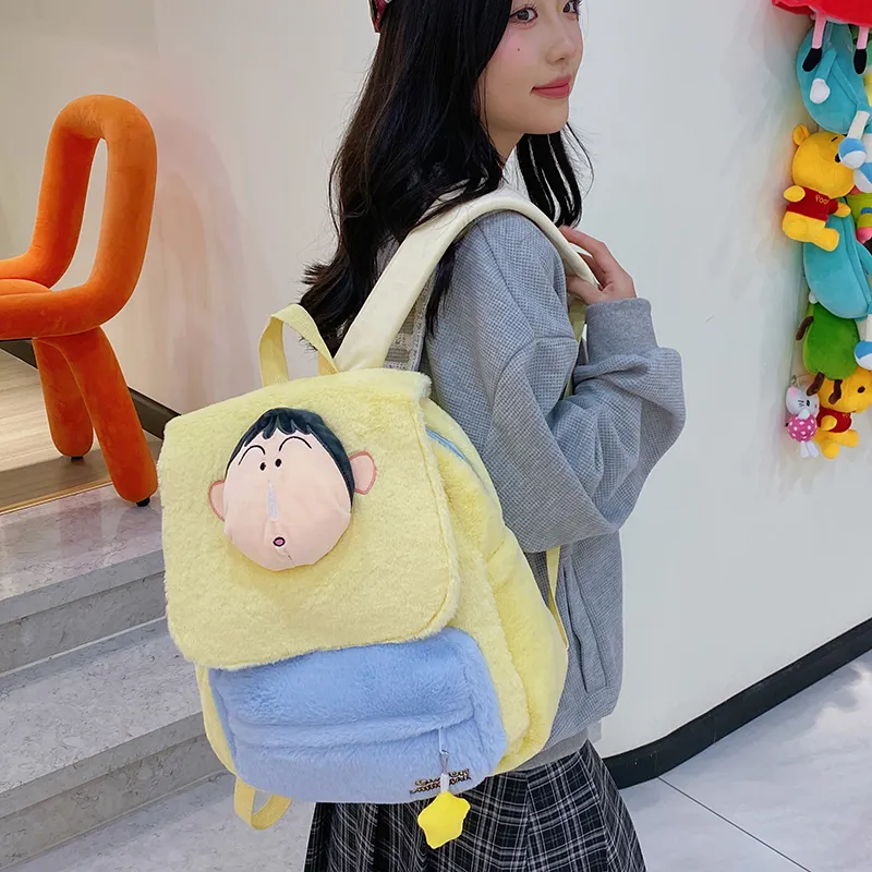 XIANGSU Plush Backpack Regular Women's Multicolor-12