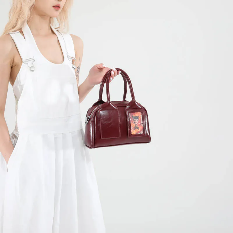 XIANGSU PU Shoulder Bag, Crossbody Bag, Handbag Women's Silver/Pink/Ecru/Burgundy/Brown/Black-26