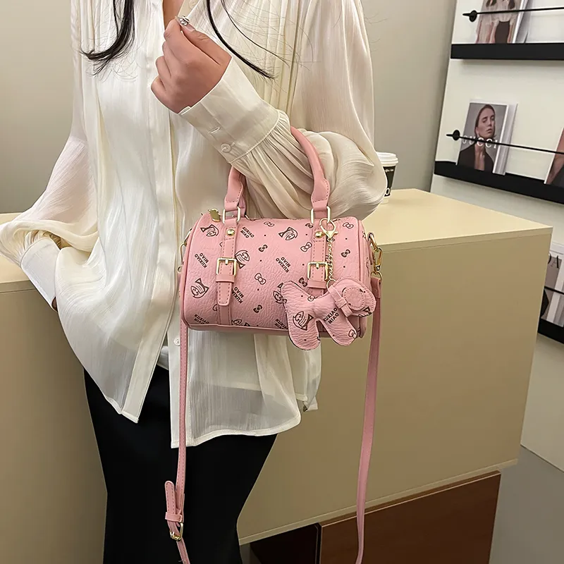 XIANGSU PU Boston Bag, One Shoulder Handbag Regular Women's Multicolor-19