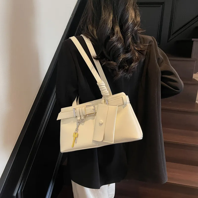 XIANGSU PU Shoulder Bag Regular Women's White/Silver/Black/Blue/Pink-4