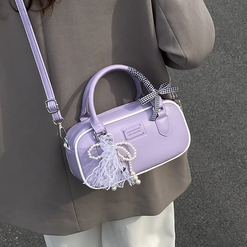 XIANGSU PU Handbag, Shoulder Bag, Crossbody Bag Women's Purple/Pink/Green/White/Black-2