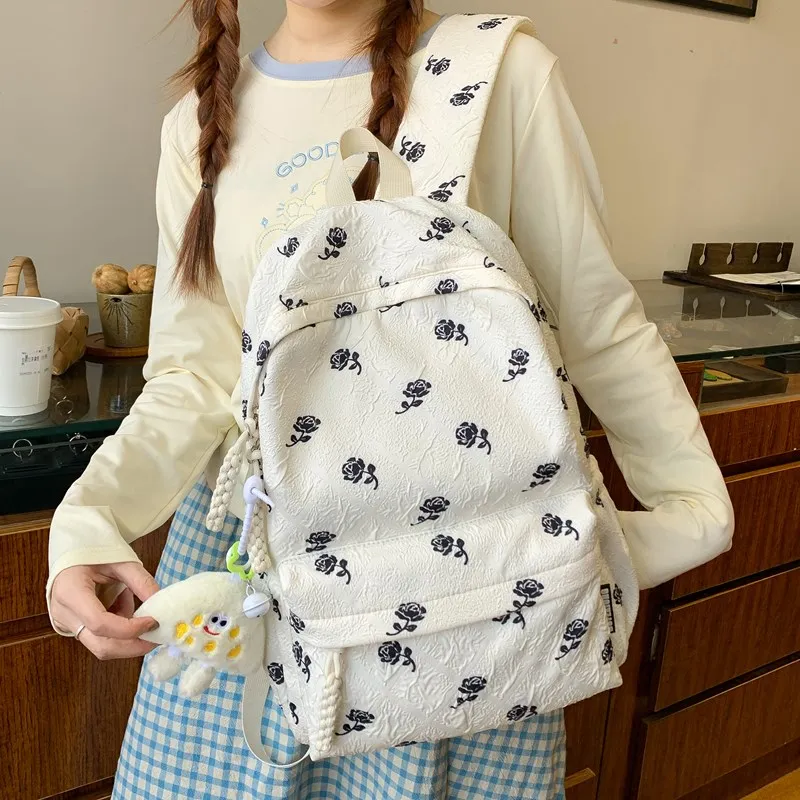 XIANGSU Nylon Backpack Women's Multicolor-19