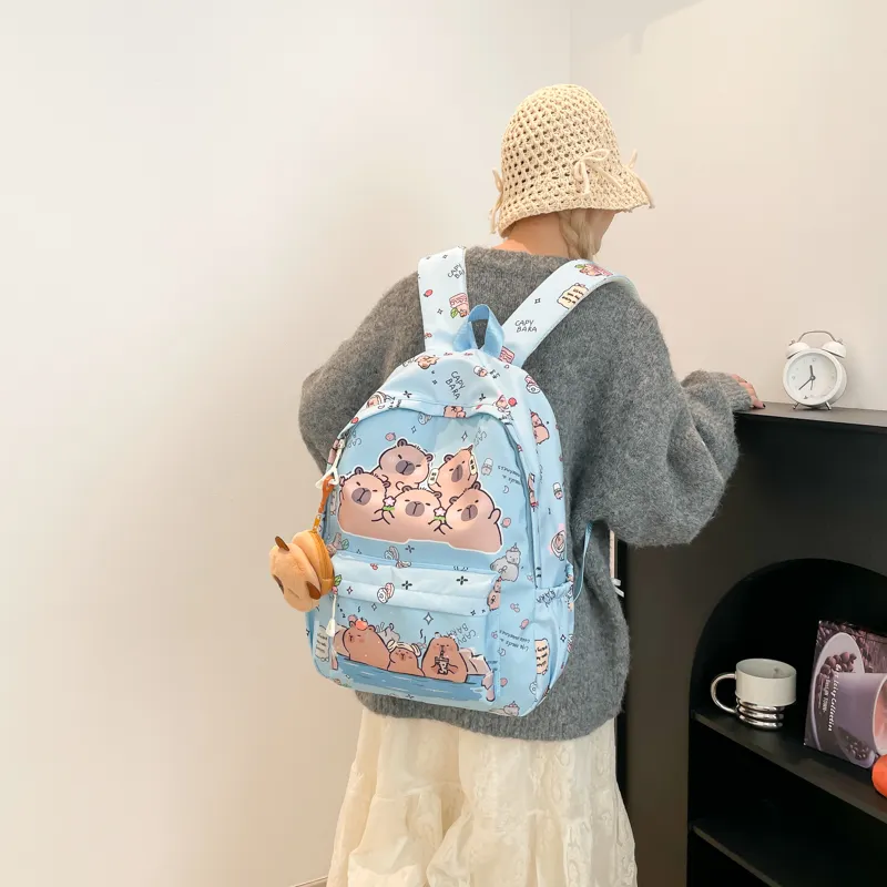 XIANGSU Canvas Backpack Women's Multicolor-3