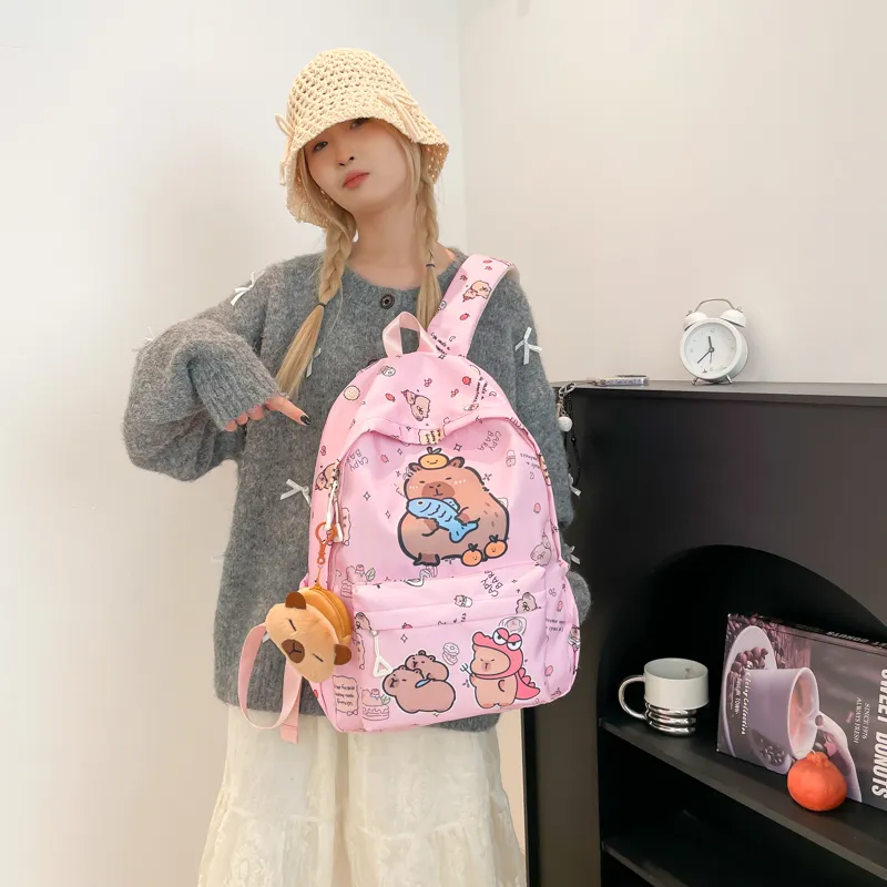 XIANGSU Canvas Backpack Women's Multicolor-7