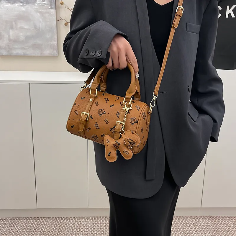 XIANGSU PU Boston Bag, One Shoulder Handbag Regular Women's Multicolor-10