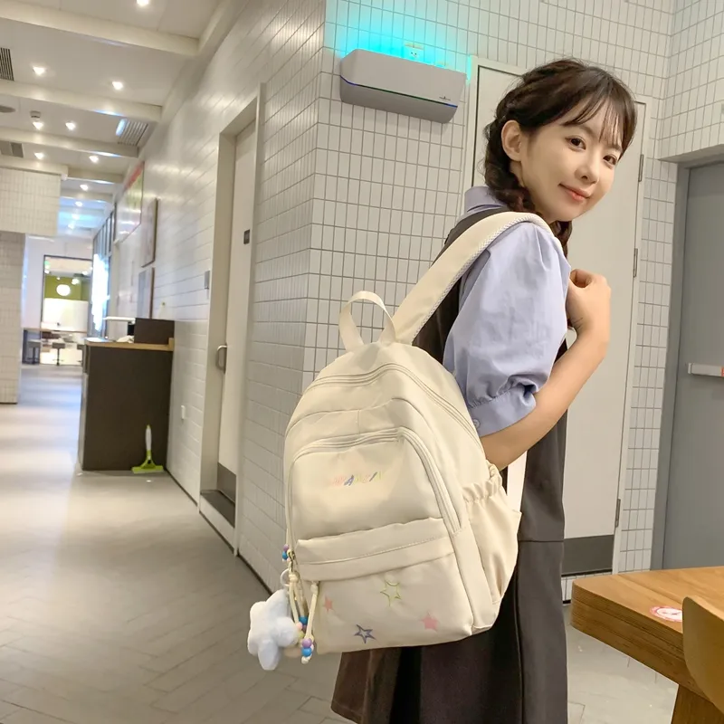 XIANGSU Nylon Backpack Unisex Multicolor-5