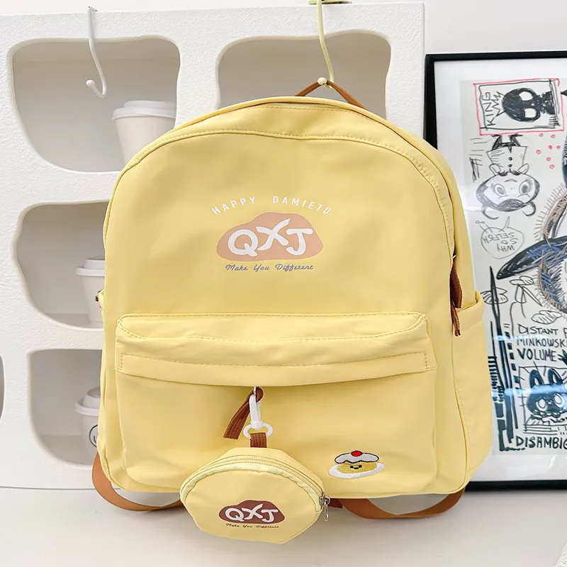 XIANGSU Nylon Fabric Backpack Women's Multicolor-15