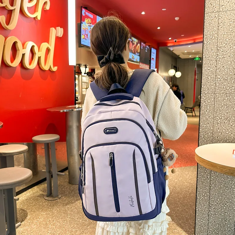 XIANGSU Nylon Backpack Unisex Multicolor-9