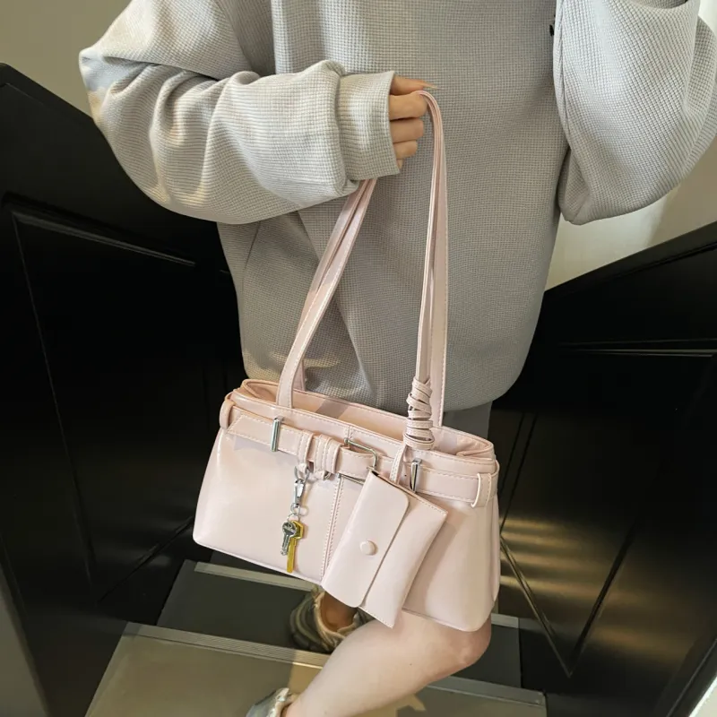 XIANGSU PU Shoulder Bag Regular Women's White/Silver/Black/Blue/Pink-28